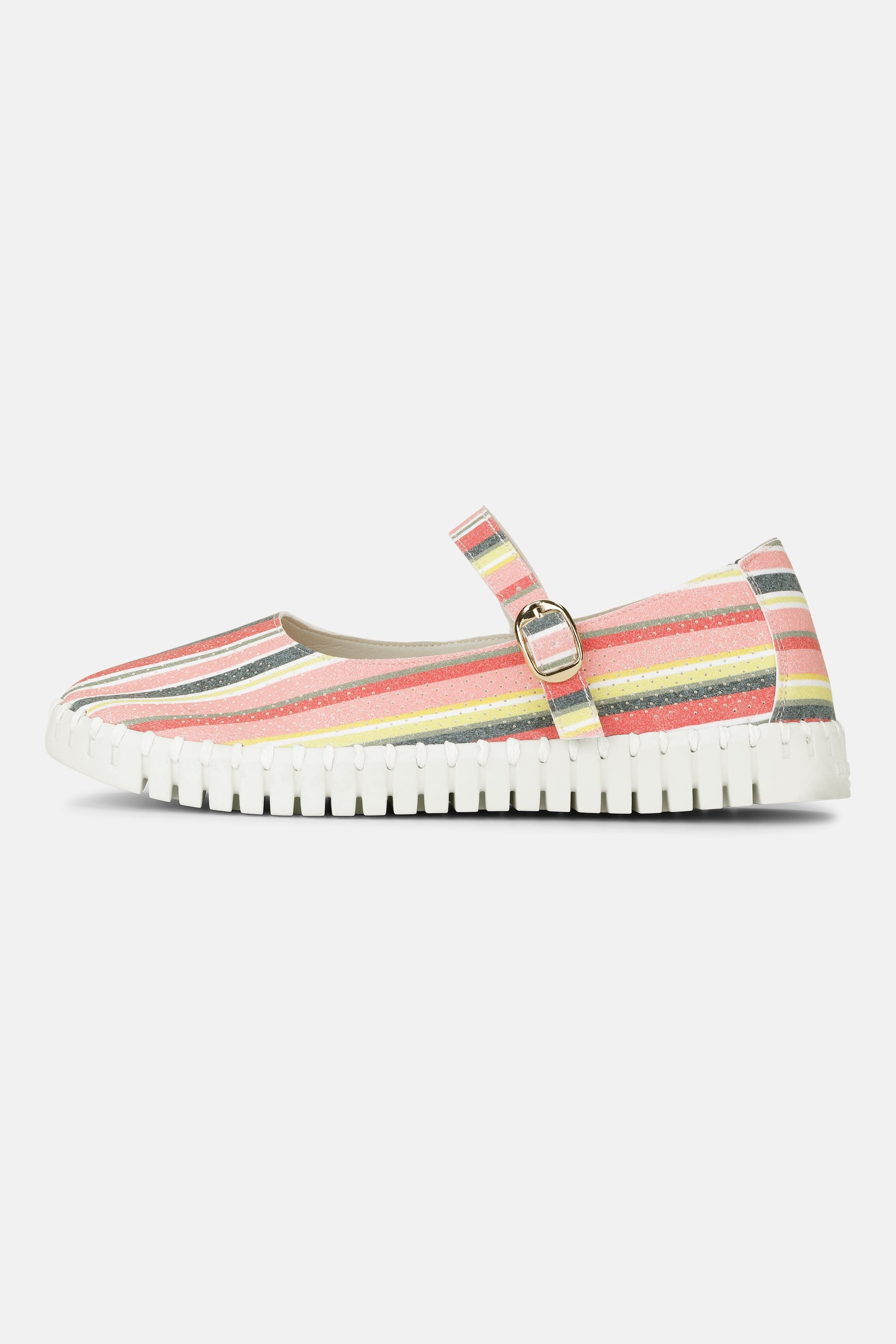 Ballerina Stripet - Peach Bud White